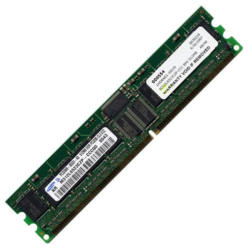 M312L6523CZP Samsung 512MB PC3200 DIMM Memory - 512 MB - DDR - Samsung - 400 MHz - 184-pin - ECC - CL3 - Registered