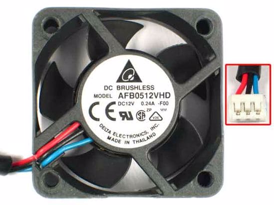 Delta 12V DC 0.24a 50x20mm 3-Wire Fan AFB0512VHD-F00