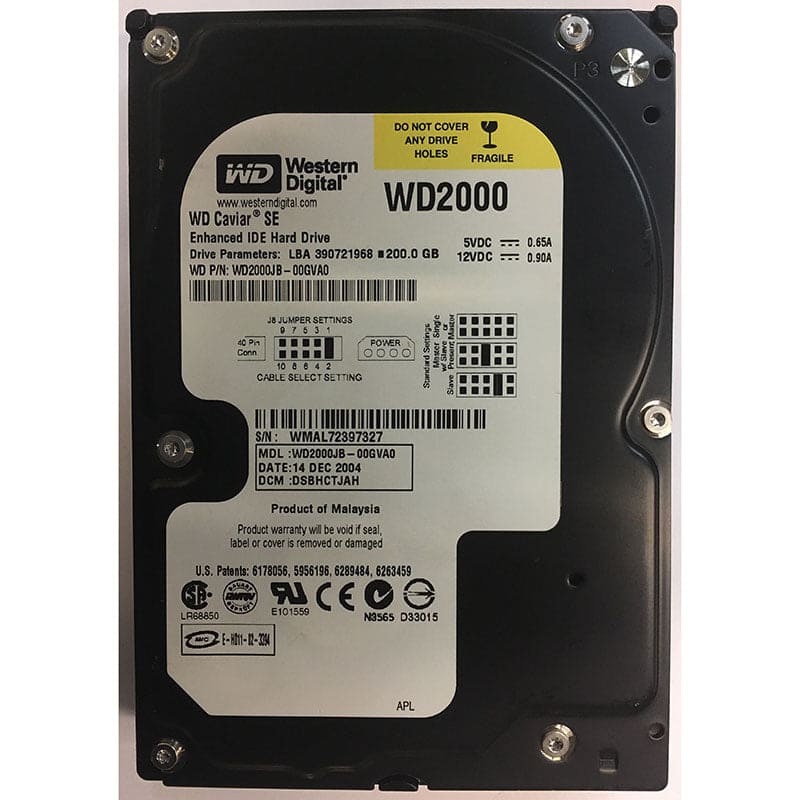 WD 120GB ATA100 7200RPM 8MB Hard Drive