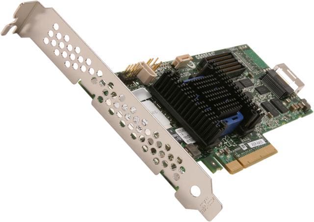 Adaptec ASR-6405 6-Series 512Mb DDR2-667MHz PCI-Express 2.0 x8 MD2 Low-Profile SAS/SATA Raid Controller Card - 2270000-R