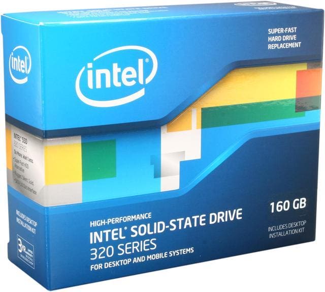 Intel 320 Series SSDSA2CW160G3K5 2.5" 160GB SATA II MLC Internal Solid State Drive (SSD)