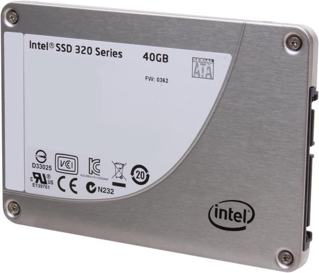 Intel 320 Series SSDSA2BT040G301 2.5'' 40GB SATA II MLC Internal Solid State Drive (SSD)