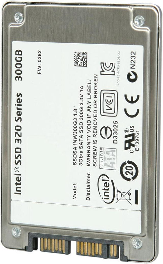 Intel SSD 320 Series Solid State Drive 300 GB SSDSA1NW300G301 (1.8" Micro SATA 3Gb/s 25nm, MLC 300GB Capacity)