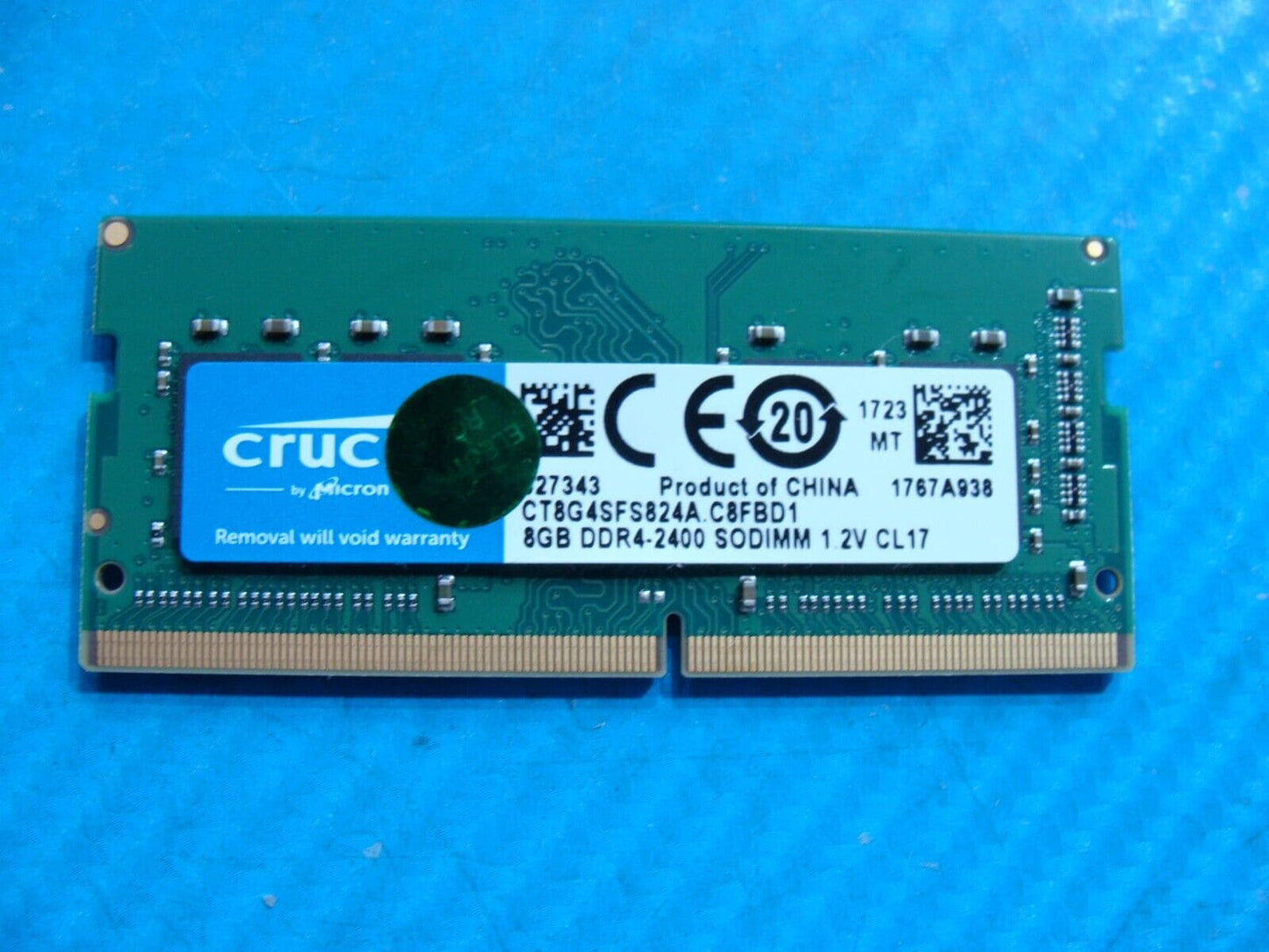 Crucial CT8G4SFS824A.C8FBD1 8GB DDR4-2400MHz 260Pin SO-DIMM Memory Module