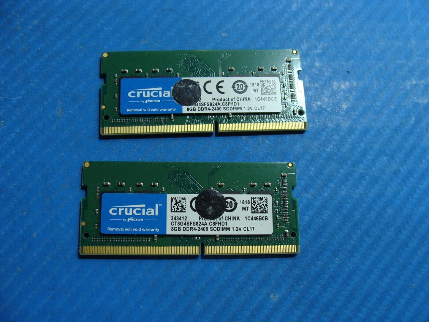 Crucial CT8G4SFS824A.C8FHD1 8GB DDR4-2400MHz SO-DIMM Memory Module