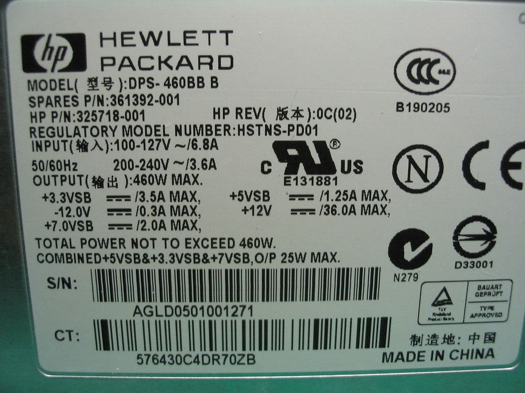 Hp 460w Power Supply Dps-460bb