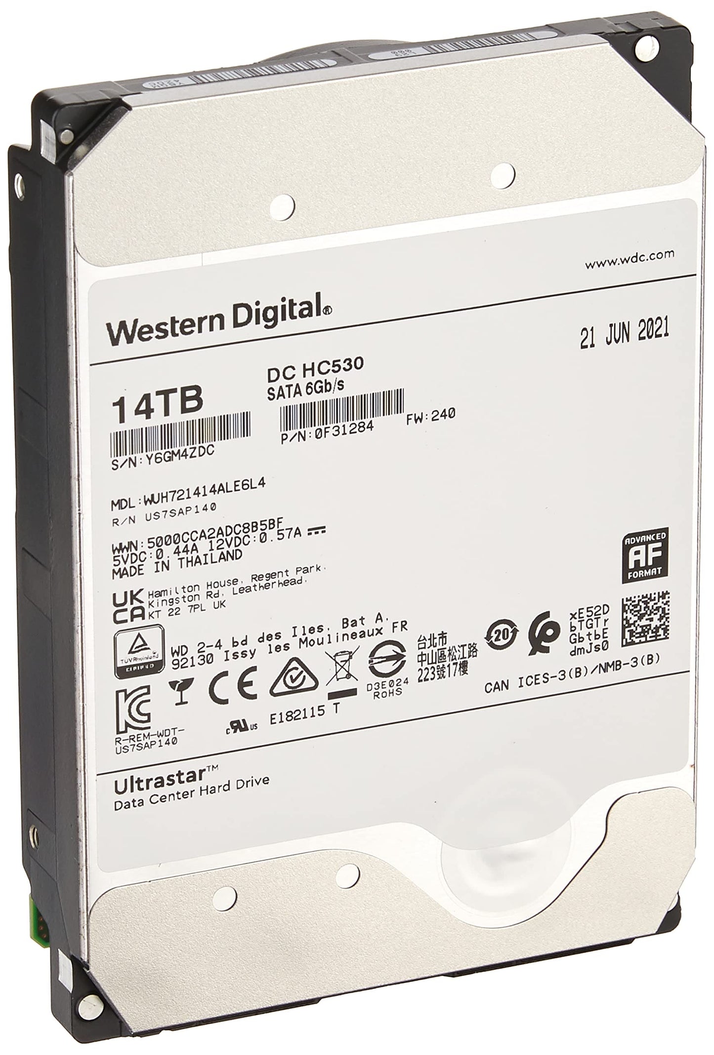 HGST WUH721414ALE6L4 DC HC530 14Tb SATA 6.0Gbps 3.5-inch Hard Drive