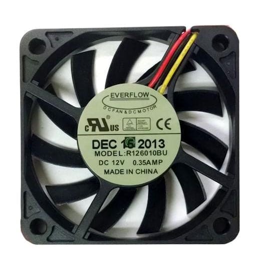 Everflow R126010BU 6010 6CM double ball 12V 0.35A fan CPU of 60 * 60 * 10mm