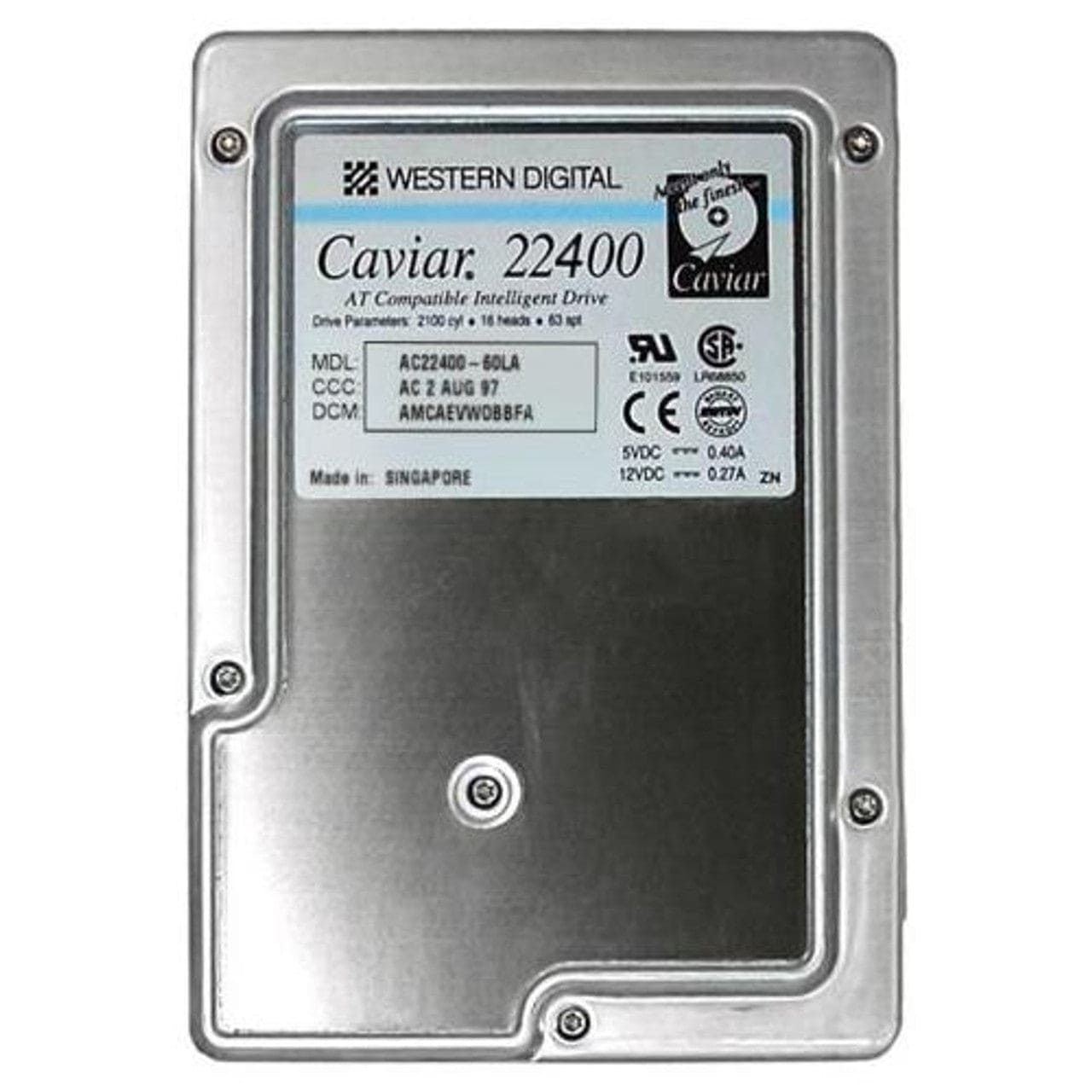 Western Digital Caviar 2.4GB 5200RPM ATA-33 128KB Cache 3.5-inch Internal Hard Drive AC22400-60LA