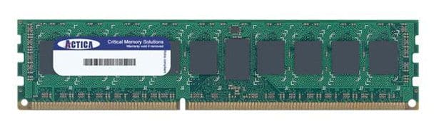 ACTICA 1GB PC3200 DDR-400MHz ECC Registered CL3-3-3 184-Pin DIMM Memory Module Mfr P/N ACT1GDR72R8F400S