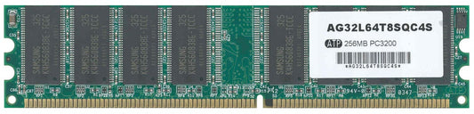 ATP AG32L64T8SQC4S 256MB DDR PC3200 184-PIN Unbuffered Non-ECC Low Profile Memory DIMM