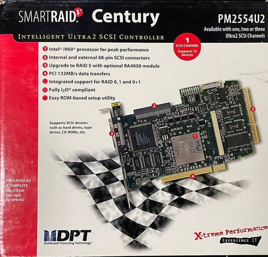 Adaptec PM2554U2 SmartRAID Single Channel PCI Ultra2 Wide SCSI Controller Card