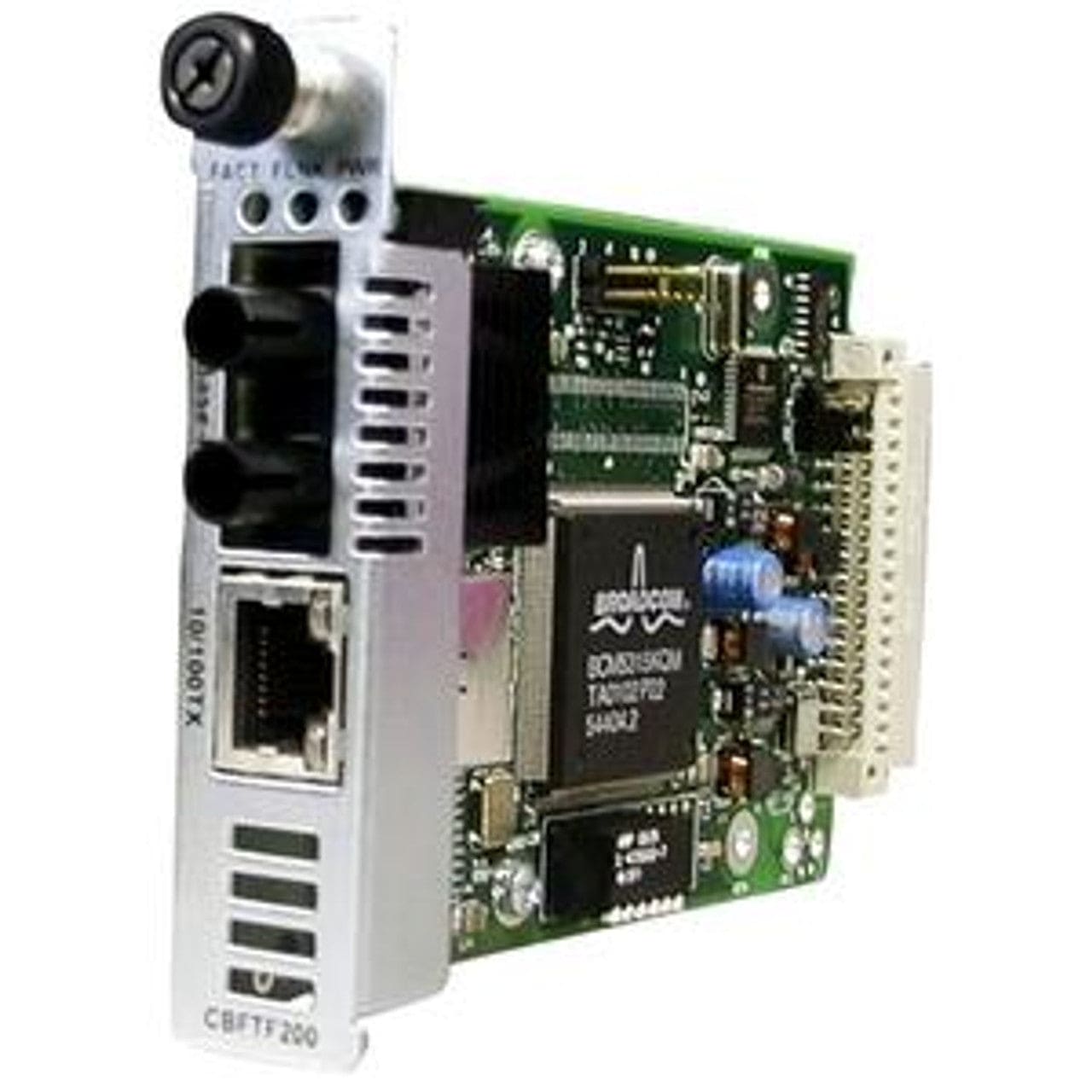 Transition Networks CBFTF1013-100 1300NM 10/100Base-TX to 100Base-FX Multi- Slide-in-Mode Media Converter