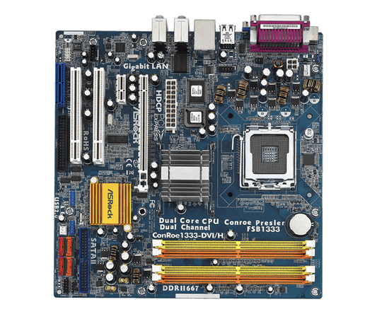 ASROCK ConRoe1333-DVI/H Intel 946G Socket-LGA775 Core 2 Duo  Motherboard