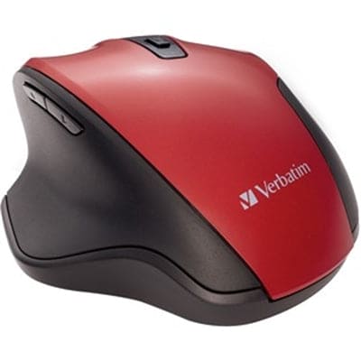 Verbatim - Ergonomic Wireless mouse Red - 70243