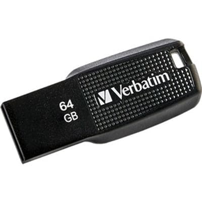 Verbatim - 64GB Ergo USB Flash Drive Blk - 70877