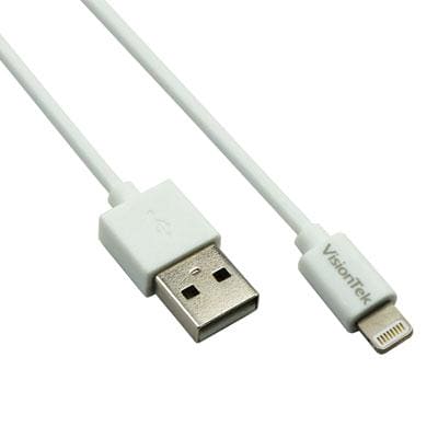 Visiontek Canada - Lightning to USB Wht 1 Cable - 900862