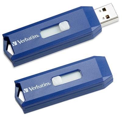 Verbatim - 4GB USB2 Flash Drive Blue - 97087