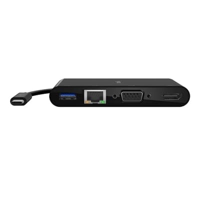 Belkin - USB C MM USB C GBE HDMI VGA US - AVC005BK-BL