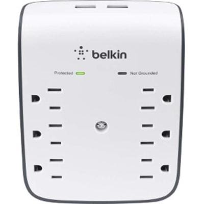 Belkin - 6 Outlet Surge Protectr 2.1Amp - BSV602tt