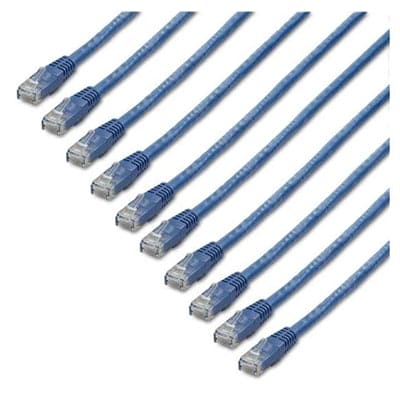 Startech Canada - 1 ft. CAT6 Cable Pack Blue - C6PATCH1BL10PK