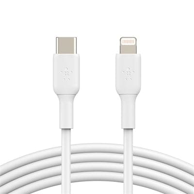 Belkin - CHARGE USB C to Lightng Cbl - CAA003bt1MWH