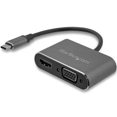 Startech Canada - USB-C to VGA HDMI Space Gray - CDP2HDVGA