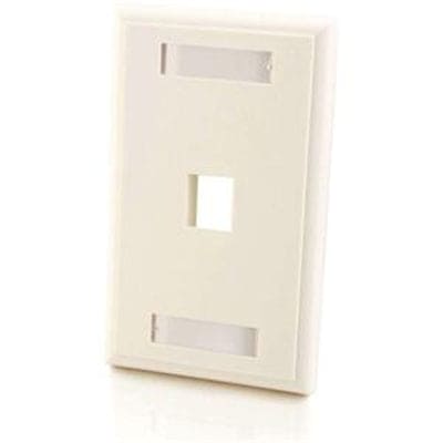 C2G - 1-Port Kystn Wall Plate Wht - 03410