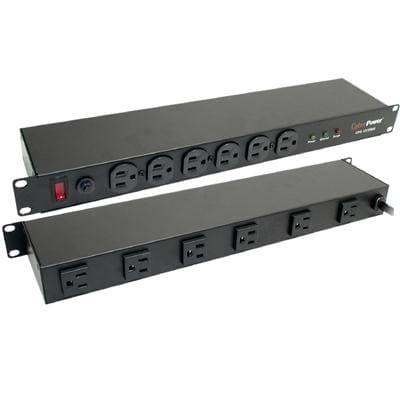 Cyberpower Canada - 12 Outlet 15A RM Surge Strip - CPS-1215RMS