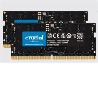 Micron Consumer Product Group - 64GB (2x32) DDR5 4800 SODIMM - CT2K32G48C40S5