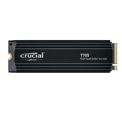 Micron Consumer Product Group - T705 4TB PCIe Gen5 NVMe w/HS - CT4000T705SSD5