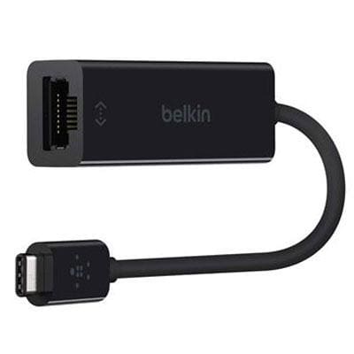 Belkin - USB C to ETHERNET ADAPTER - F2CU040BTBLK