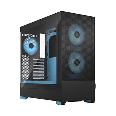 Fractal Design - Pop Air RGB Black Cyan TG - FD-C-POR1A-02