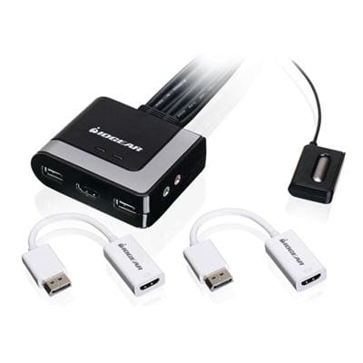 IOGear - 2Port HDMI KVM w DisplayPort - GCS62HDPKIT