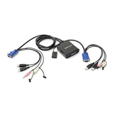 IOGear - 2 Port USB KVM Switch w Audio - GCS72U