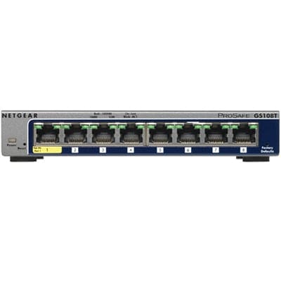 NETGEAR - 8 Port Gig Smart Mged Switch - GS108T-300NAS