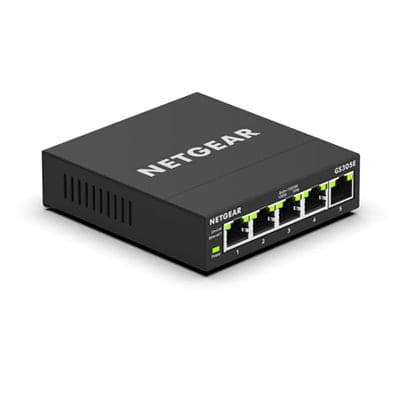 NETGEAR - 5-port Gig Smart Mged Switch - GS305E-100NAS