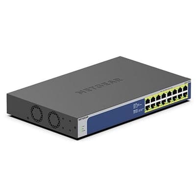 NETGEAR - 16PT GB UNMNGED SWTCH W POE+ - GS516PP-100NAS