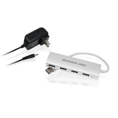 IOGear - Alum USB 3.0 4 Port Hub w PS - GUH304P