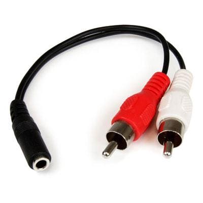 Startech Canada - 6" 3.5mm to RCA Cbl - MUFMRCA