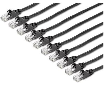 Startech Canada - 6 ft. CAT6 Cable Pack Black - N6PATCH6BK10PK