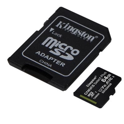 Kingston Digital - 64GB microSDXC Canvas Select P - SDCS2/64GBCR