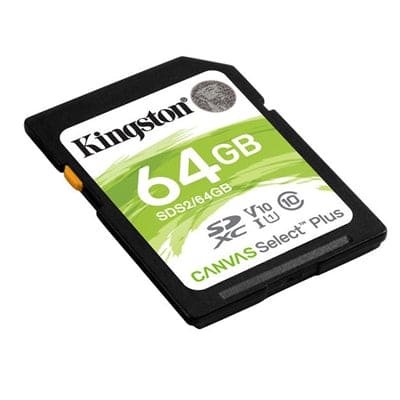 Kingston Digital - 64GB SDXC Canvas Select Plus - SDS2/64GBCR