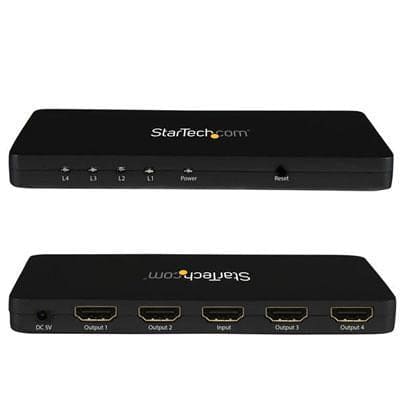 Startech Canada - 4K HDMI 4 Port Video Splitter - ST124HD4K