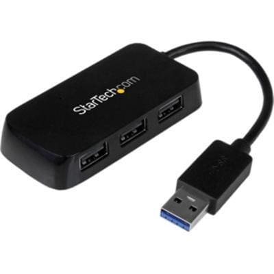 Startech Canada - 4-Port USB 3.0 Hub Black - ST4300MINU3B