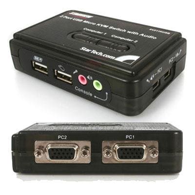 Startech Canada - 2-Port MIni USB KVM Kit w Cabl - SV211KUSB