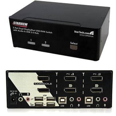 Startech Canada - DisplayPort USB KVM Switch - SV231DPDDUA