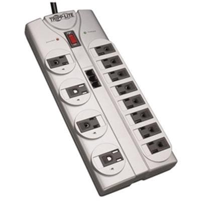 Tripp Lite - 12 Outlets, Tel/DSL, 8ft Cord, - TLP1208TEL