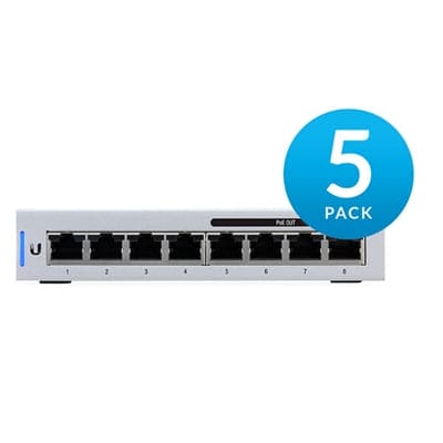 Ubiquiti Networks - UniFi Switch 8 Port 60W 5pk - US-8-60W-5