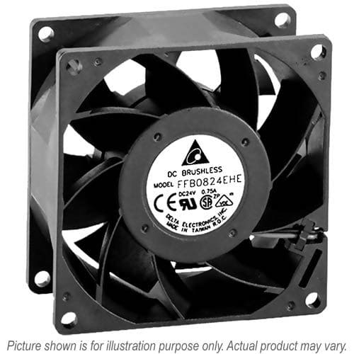 Delta - Delta 12v DC 1.35a 80x38mm 3wire Fan FFB0812EHE-F00 - FFB0812EHE-F00